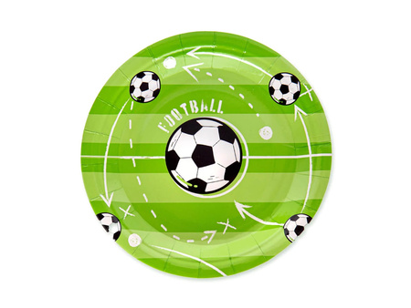 TALERZYKI URODZINOWE FOOTBALL PIŁKA NOŻNA 6SZT