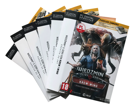 ORYGINALNA OBWOLUTA WIEDŹMIN KREW I WINO PC