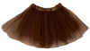 STRÓJ SPÓDNICZKA TIULOWA BRĄZOWA 30cm KOSTIUM PRZEBRANIE TUTU