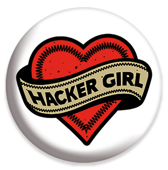 PRZYPINKA STRANGER THINGS 4 HACKER GIRL 2,5cm