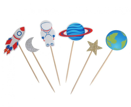 PIKERY TOPPERY NA TORT KOSMOS 12 SZT ASTRONAUTA