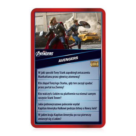 TOP TRUMPS MARVEL UNIVERSE QUIZ 500 PYTAŃ PL