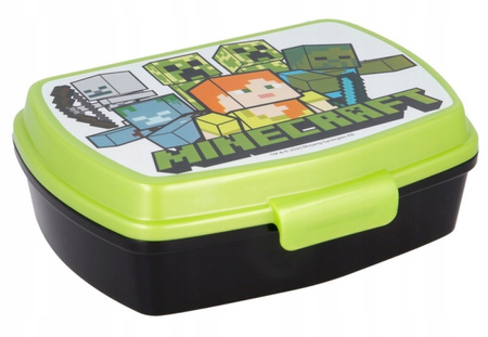 Zestaw Śniadaniówka Bidon butelka szkolna lunch box Minecraft niekapek