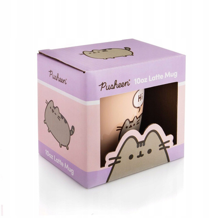 KUBEK PUSHEEN SAYS HI CERAMIKA 295 ML DO CAPPUCCINO LATTE CATPUCCINO KOT