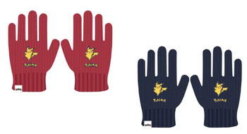 RĘKAWICZKI POKEMON PIKACHU CZERWONE ORYGINALNE