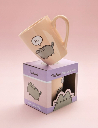 KUBEK PUSHEEN SAYS HI CERAMIKA 295 ML DO CAPPUCCINO LATTE CATPUCCINO KOT