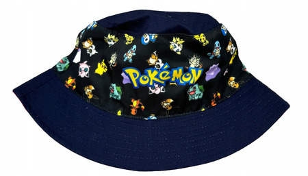 KAPELUSZ POKEMON LOGO PIKACHU POSTACI CZAPKA RYBAKA 56