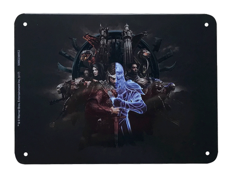 SHADOW OF WAR CIEŃ WOJNY METAL PLATE - LIMITOWANY