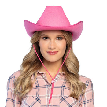 KAPELUSZ KOWBOJSKI RÓŻOWY KOWBOJKA RODEO TEXAS
