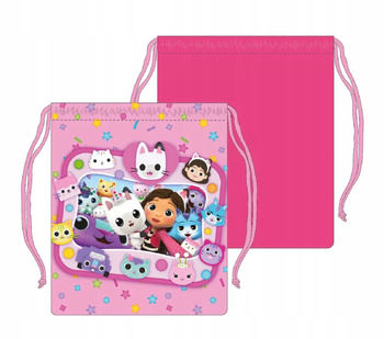 KOCI DOMEK GABI WOREK NA ŚNIADANIE 26 x 22 cm RÓŻOWY