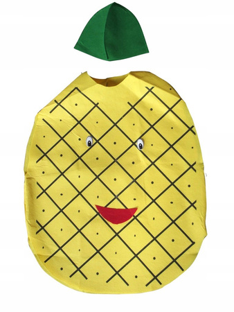 DZIECIĘCY STRÓJ ANANAS WIOSNA LATO BAL OWOCE WITAMINY