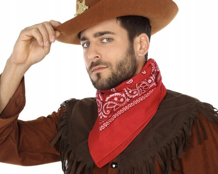 ZESTAW STRÓJ KOWBOJA KAPELUSZ DZIECIĘCY SZERYF BANDAMA REWOLWER + KAPISZONY