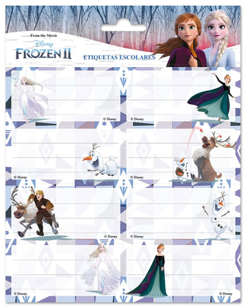 NAKLEJKI NA ZESZYT FROZEN 2 NALEPKI KRAINA LODU II