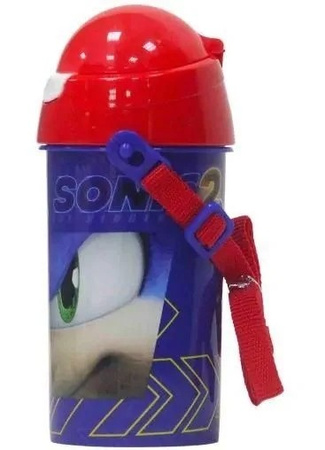 BIDON SONIC Z RURKĄ PRZYKRYWKĄ I PASKIEM DO SZKOŁY ORYGINALNY