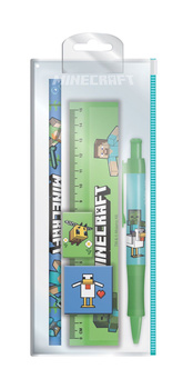 MINECRAFT PRZYBORY SZKOLNE 5 EL. ZESTAW PRZYBORÓW