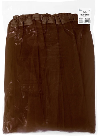 STRÓJ SPÓDNICZKA TIULOWA BRĄZOWA 30cm KOSTIUM PRZEBRANIE TUTU
