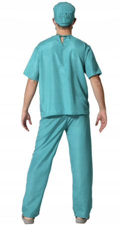 STRÓJ KOSTIUM LEKARZ DOKTOR DLA DOROSŁYCH M / L + STRZYKAWKA XL