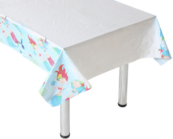 OBRUS FOLIOWY PLASTIKOWY SYRENKA SYRENY 183x132cm