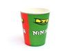 KUBECZKI URODZINOWE PAPIEROWE NINJA 6szt 250ml