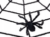 PAJĘCZYNA CZARNA 90x90cm DO WYSTROJU NA HALLOWEEN OZDOBA