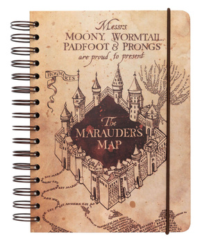 KOŁONOTES HARRY POTTER MAPA HUNCWOTÓW ZESZYT