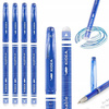 4x Długopis wymazywalny Kidea niebieski zmazywalny 0,7 do szkoły z gumką