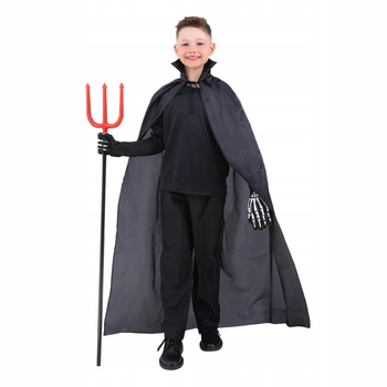 PELERYNA Z KOŁNIERZEM 140cm + WIDŁY SKŁADANE STRÓJ KOSTIUM DIABEŁ