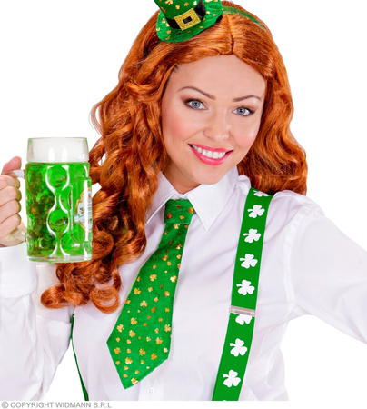 KRAWAT ZIELONY W KONICZYNKI DZIEŃ ŚWIĘTEGO PATRYKA IRLANDIA