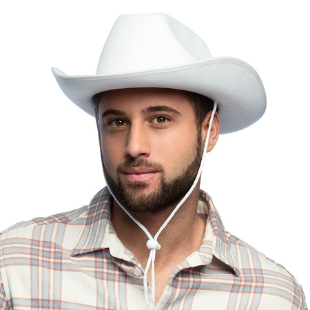 KAPELUSZ KOWBOJSKI BIAŁY KOWBOJ KOWBOJKA RODEO TEXAS