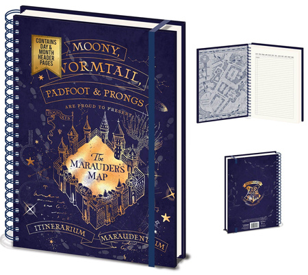 HARRY POTTER NOTES A4 MARAUDERS MAPA HUNCWOTÓW