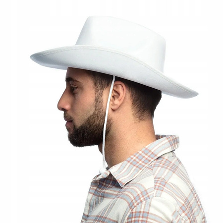 KAPELUSZ KOWBOJSKI BIAŁY KOWBOJ KOWBOJKA RODEO TEXAS
