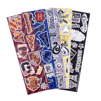 HARRY POTTER ZESTAW 50 NAKLEJEK 4 DOMY I ZAKLĘCIA