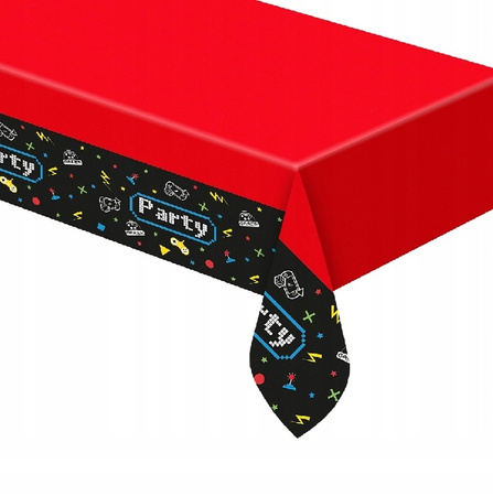 OBRUS PLASTIKOWY FOLIOWY GAMER PARTY 120x180cm