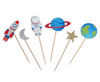 PIKERY TOPPERY NA TORT KOSMOS 12 SZT ASTRONAUTA
