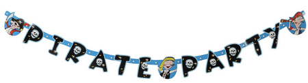 GIRLANDA URODZINOWA PIRAT PIRACI 144x11cm PIRATE PARTY