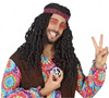 ZESTAW HIPIS OKULARY OPASKA NASZYJNIK PACYFKA HIPPIE