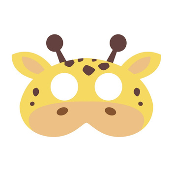 MASKA FILCOWA ŻYRAFA STRÓJ ZWIERZĘTA ZOO