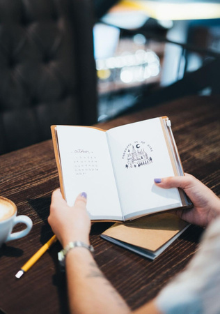 SKÓRZANY NOTES HARRY POTTER SLYTHERIN PAMIĘTNIK NOTATNIK