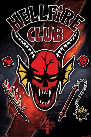 PLAKAT STRANGER THINGS 4 HELLFIRE CLUB 61x91,5cm / 35197