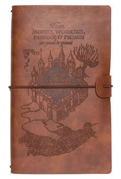 SKÓRZANY NOTES HARRY POTTER MAPA HUNCWOTÓW PAMIĘTNIK