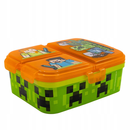 POJEMNIK ŚNIADANIÓWKA XL BIDON MINECRAFT DLA DZIECI ZESTAW SZKOLNY