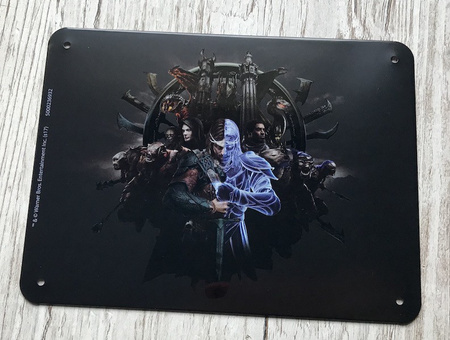 SHADOW OF WAR CIEŃ WOJNY METAL PLATE - LIMITOWANY