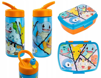 POKEMON BIDON ŚNIADANIÓWKA LUNCHBOX PIKACHU ZESTAW DO SZKOŁY