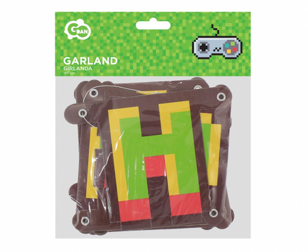 GIRLANDA NA URODZINY FANA MINECRAFT PIKSELE