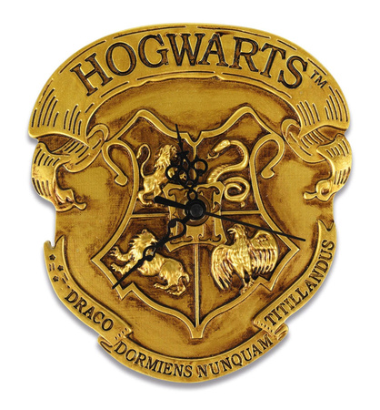ZEGAR ŚCIENNY HERB HOGWARTS HARRY POTTER