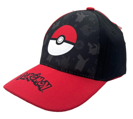 CZAPKA DASZKIEM POKEMON POKEBALL BEJSBOLÓWKA BAWEŁNA