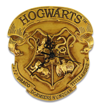 ZEGAR ŚCIENNY HERB HOGWARTS HARRY POTTER