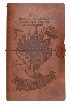 SKÓRZANY NOTES HARRY POTTER MAPA HUNCWOTÓW PAMIĘTN