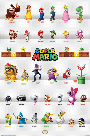 PLAKAT SUPER MARIO 61x91,5cm / 34517