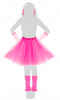 STRÓJ DISCO TUTU RÓŻOWE NEON RĘKAWICZKI OCIEPLACZE KOLCZYKI LATA 80